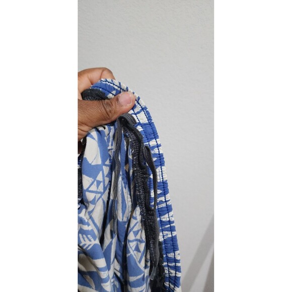 Patagonia Mens Geometric Swim Suit Trunks Drawstring Abstract Blue Hawaiian M - Picture 11 of 12
